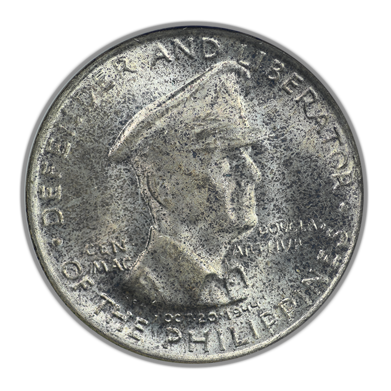 1947-S USA Philippines 50C Centavos ANACS Soapbox MS65 - Douglas MacArthur
