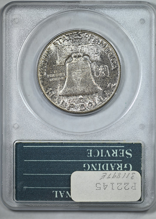 1956 Franklin Half Dollar 50C PCGS Rattler MS64 CAC