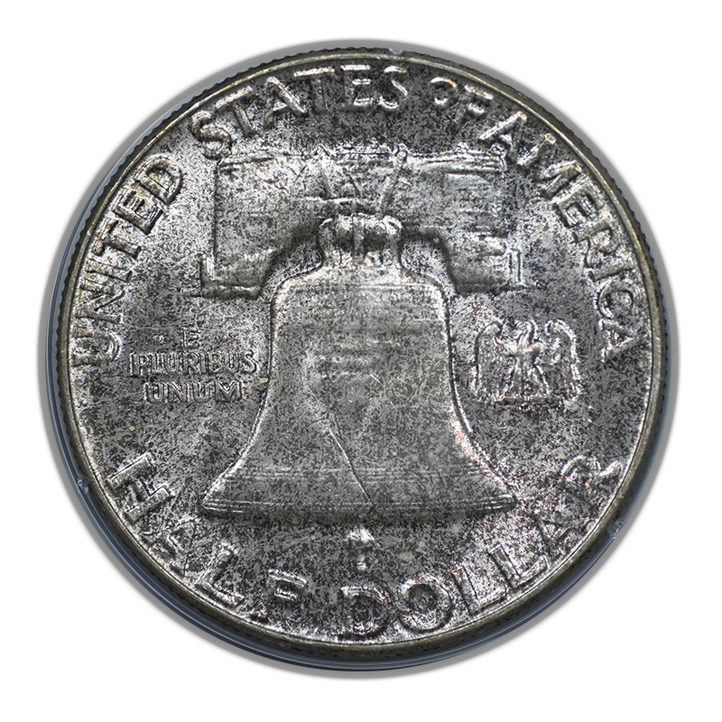 1956 Franklin Half Dollar 50C PCGS Rattler MS64 CAC