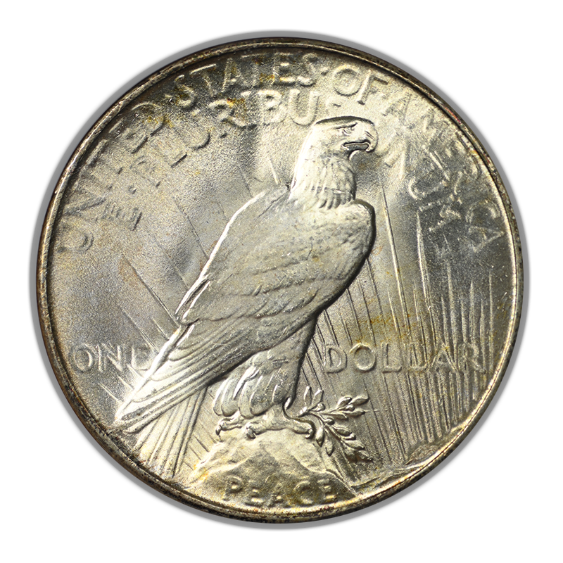 1935 Peace Dollar $1 ANACS MS64
