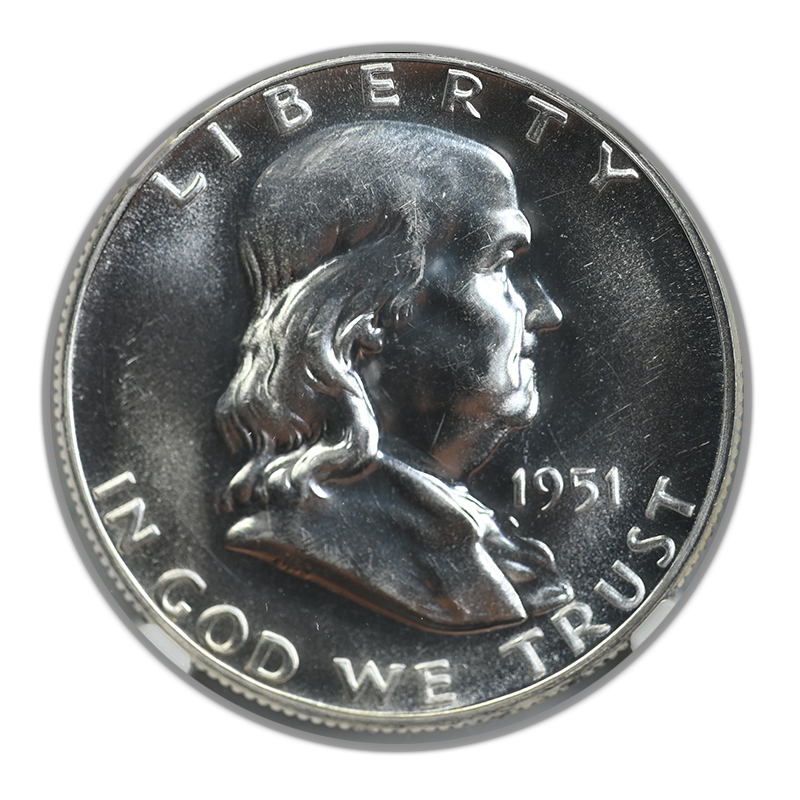 1951 Proof Franklin Half Dollar 50C NGC PR63 Obverse