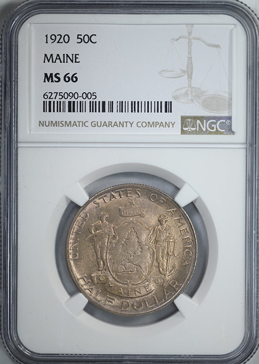 1920 Maine Classic Commemorative Half Dollar 50C NGC MS66