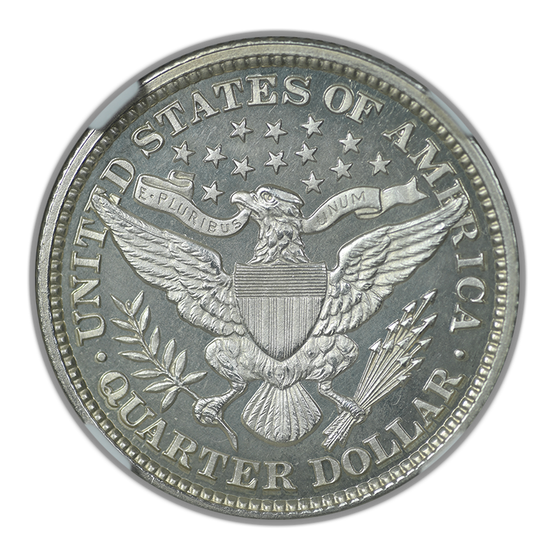 1892 Proof Barber Quarter 25C NGC PF65 CAMEO