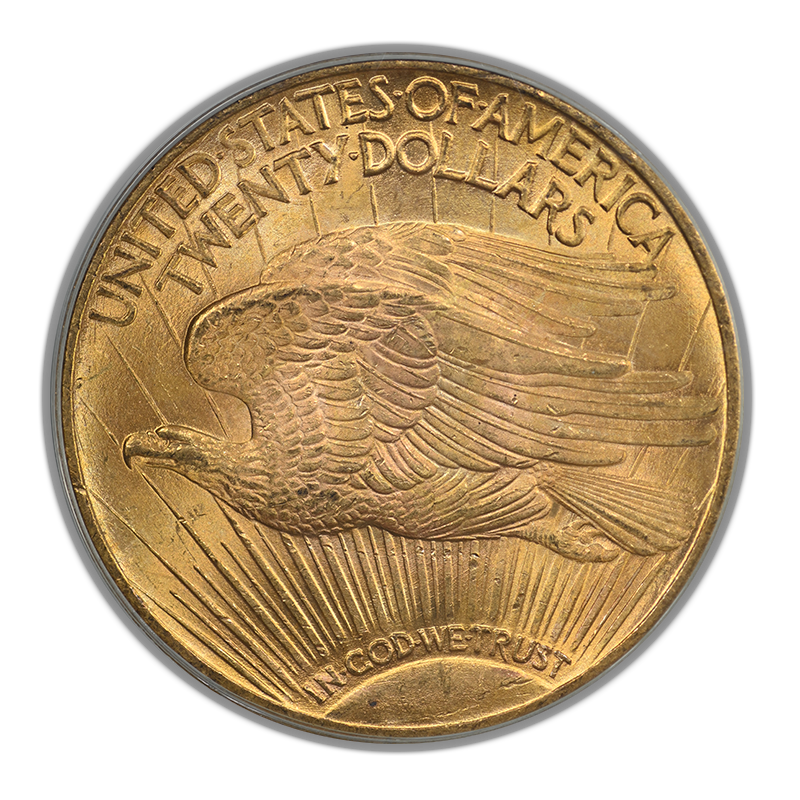 1924 Saint Gaudens Gold Double Eagle $20 PCGS MS63 Gold CAC OGH