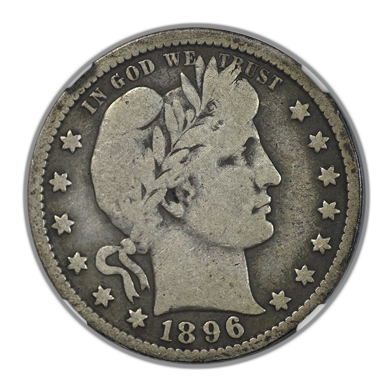 1896-O Barber Quarter 25C NGC VG8 Obverse