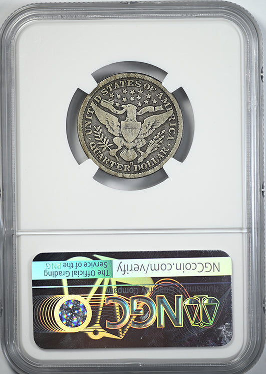 1896-O Barber Quarter 25C NGC VG8 Reverse Slab