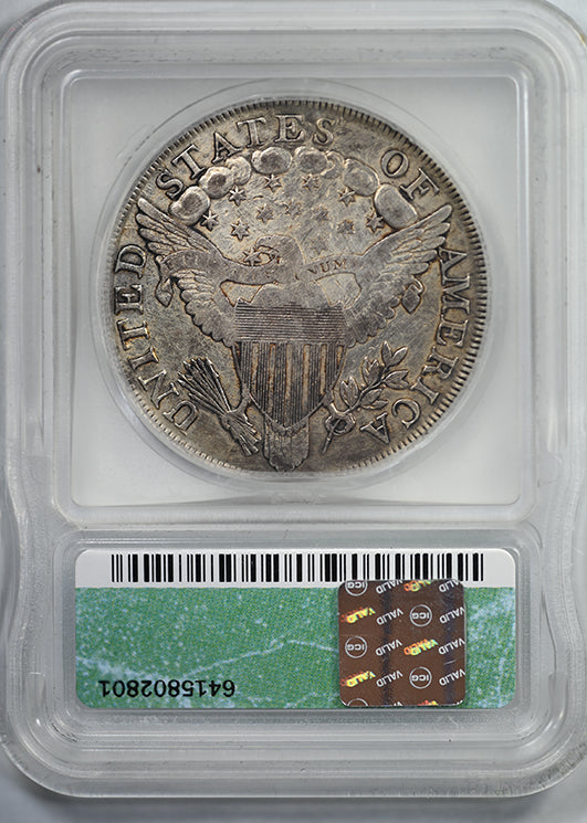 1799 Draped Bust Dollar $1 ICG F12 Details