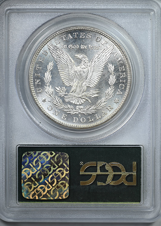 1880-S Morgan Dollar $1 PCGS MS63PL CAC OGH - Prooflike