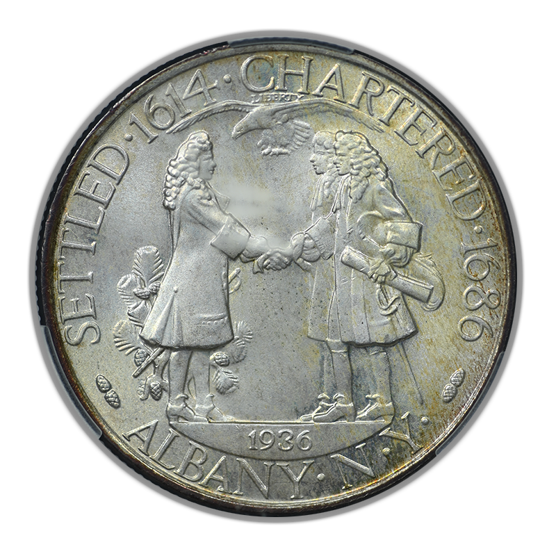 1936 Albany Classic Commemorative Half Dollar 50C CAC MS66