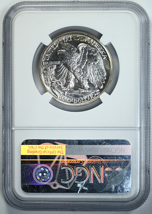 1942 Proof Walking Liberty Half Dollar 50C NGC PF66 CAC Reverse Slab
