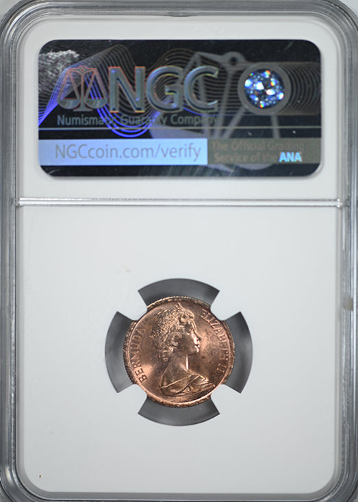 1984 Bermuda 10C Cents NGC Mint Error MS64RD - Struck on Foreign Planchet