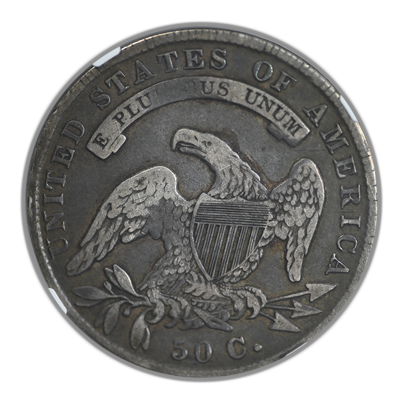 1836 Capped Bust Half Dollar 50C NGC VF30 - Lettered Edge Reverse