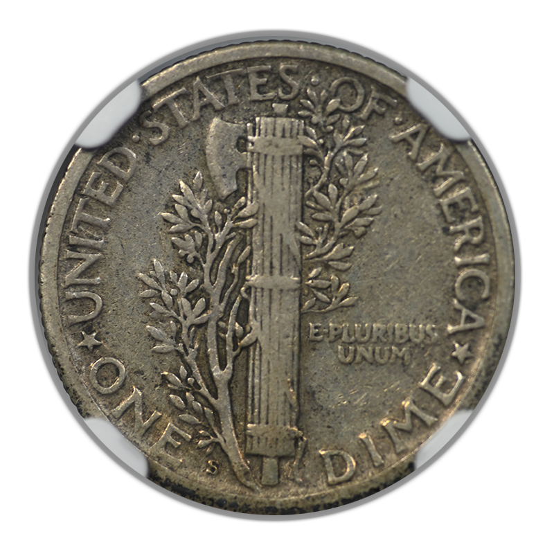 1926-S Mercury Dime 10C NGC VF35 Reverse