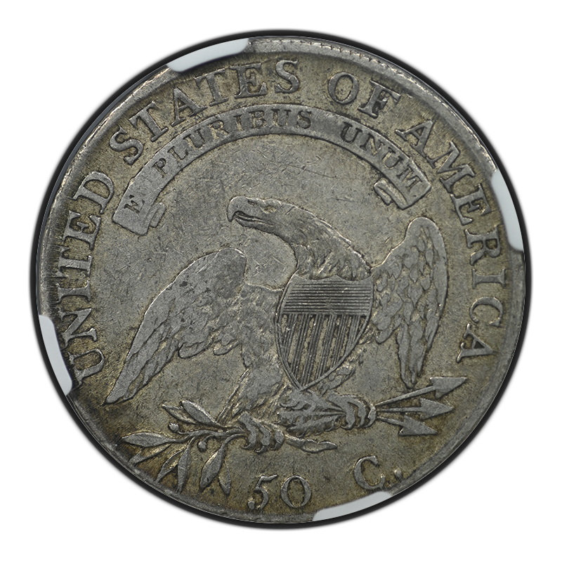 1808/7 Capped Bust Half Dollar 50C NGC VF20 O-101 Reverse