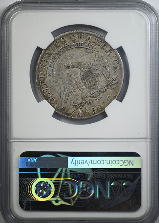 1808/7 Capped Bust Half Dollar 50C NGC VF20 O-101 Reverse Slab