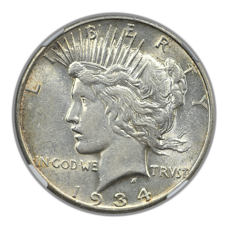 1934-S Peace Dollar $1 NGC AU53