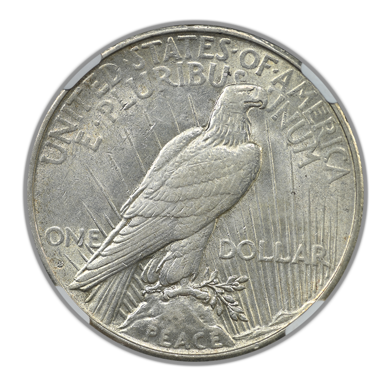 1934-S Peace Dollar $1 NGC AU53