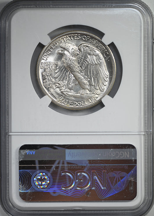 1942-D Walking Liberty Half Dollar 50C NGC MS67