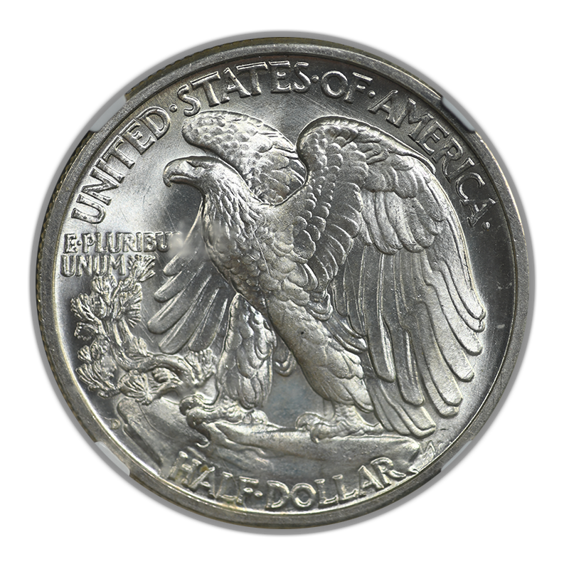 1942-D Walking Liberty Half Dollar 50C NGC MS67