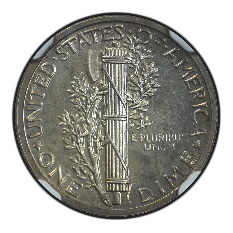 1938 Proof Mercury Dime 10C NGC PF66 Reverse