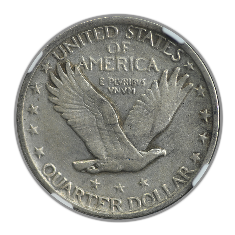 1921 Standing Liberty Quarter 25C NGC VF35 Reverse