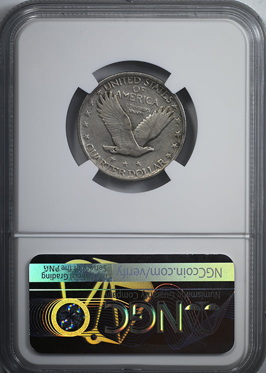 1921 Standing Liberty Quarter 25C NGC VF35 Reverse Slab