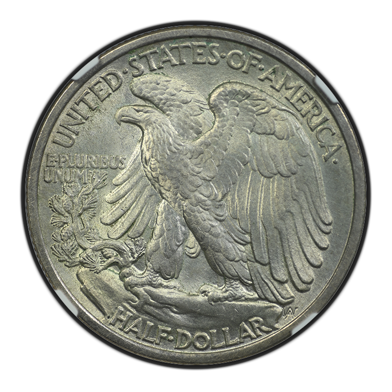 1917 Walking Liberty Half Dollar 50C NGC MS65 Reverse