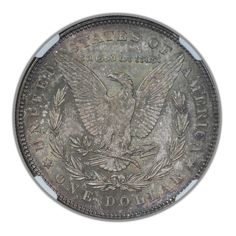1878 7TF Reverse of 78 Morgan Dollar $1 NGC MS66 - TONED!