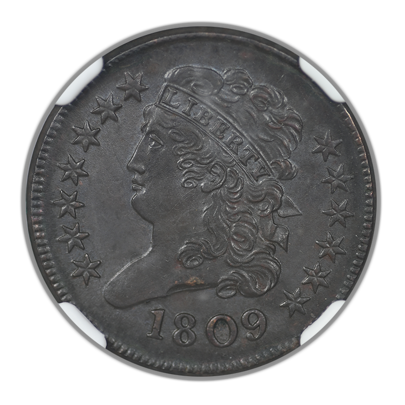 1809 Classic Head Half Cent 1/2C NGC MS64BN