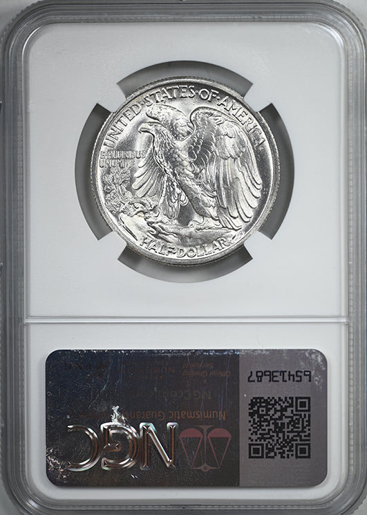 1946-S Walking Liberty Half Dollar 50C NGC MS67