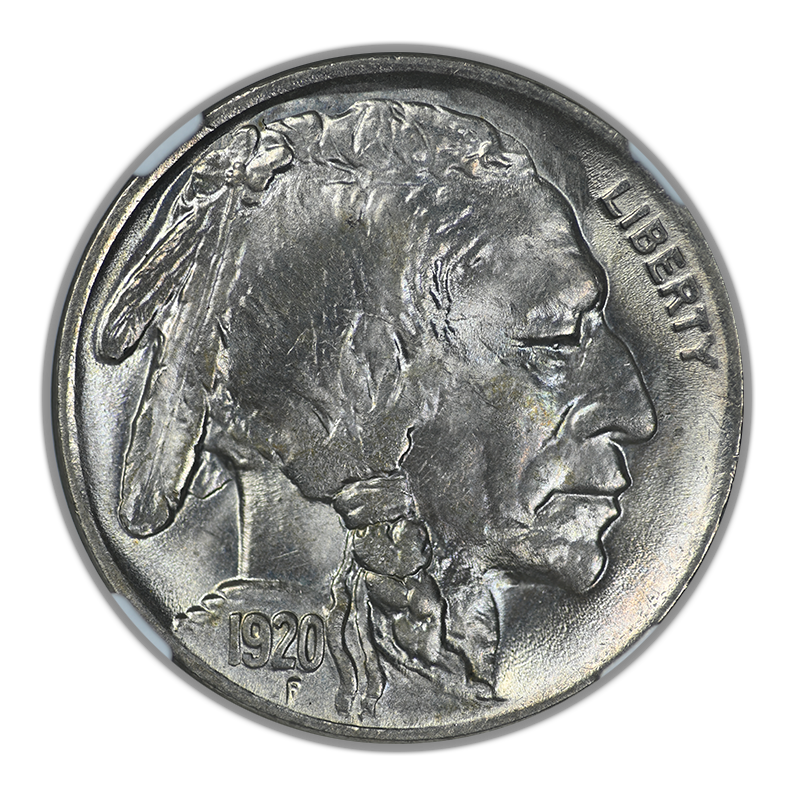 1920 Buffalo Nickel 5C NGC MS66