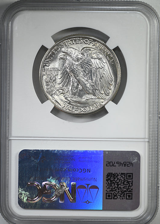 1945-D Walking Liberty Half Dollar 50C NGC MS67