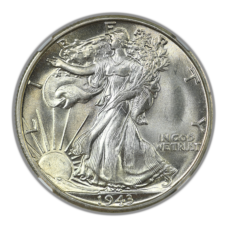 1943-S Walking Liberty Half Dollar 50C NGC MS67