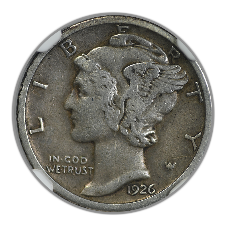 1926-S Mercury Dime 10C NGC VF30 Obverse