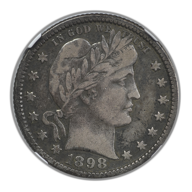 1898-O Barber Quarter 25C NGC VF20 Obverse
