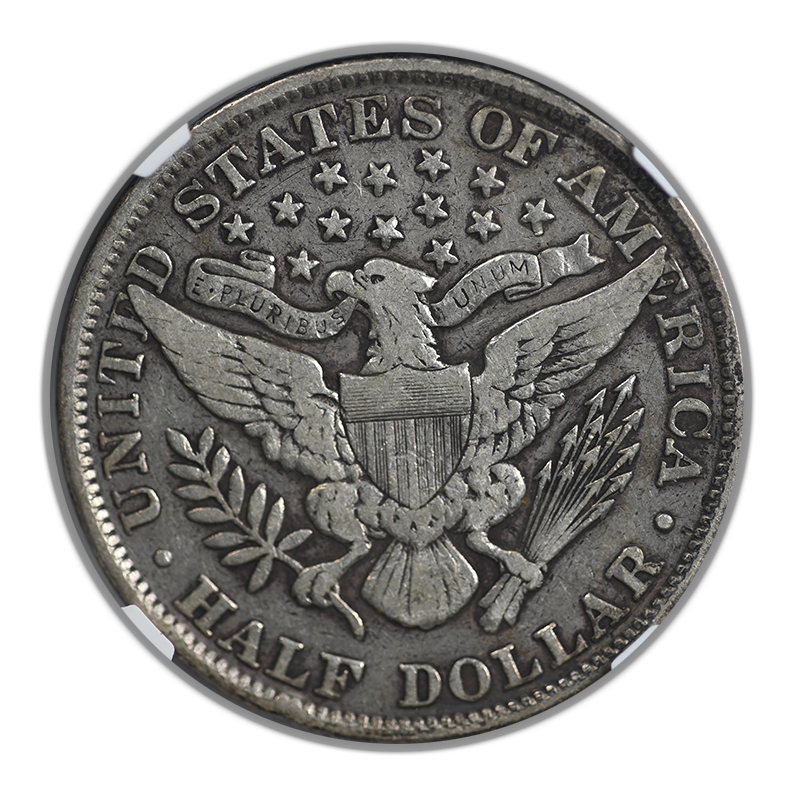 1893 Barber Half Dollar 50C NGC F15 Reverse