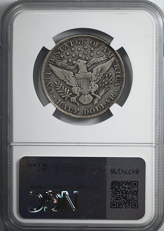1893 Barber Half Dollar 50C NGC F15 Reverse Slab
