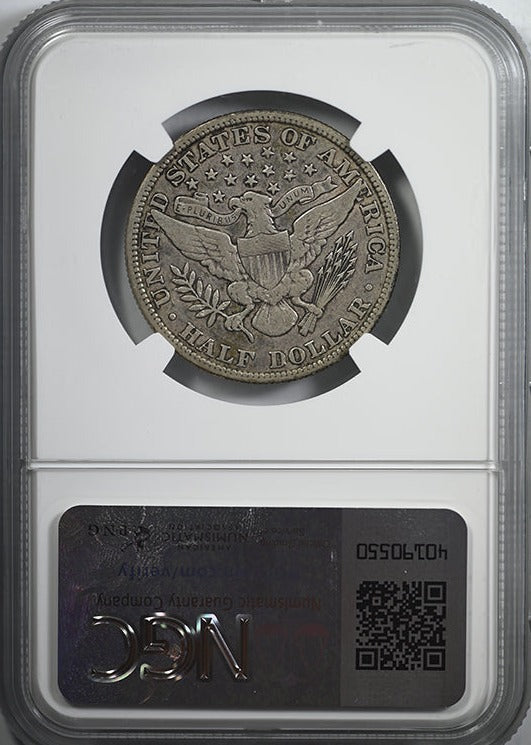 1911 Barber Half Dollar 50C NGC VF20 Reverse Slab