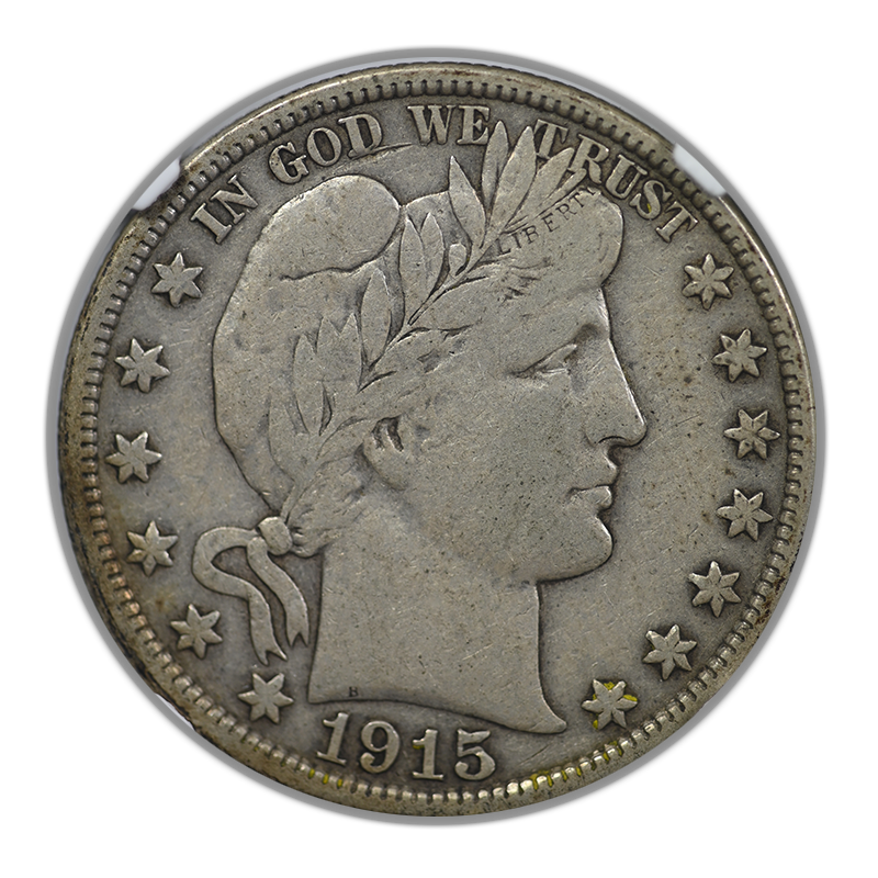 1915-S Barber Half Dollar 50C NGC VF20 Obverse
