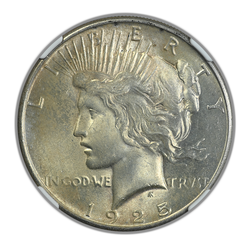 1925 Peace Dollar $1 NGC MS66 Obverse