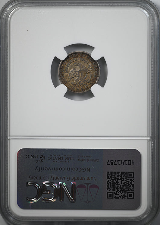 1831 Capped Bust Half Dime H10C NGC AU58 Reverse Slab