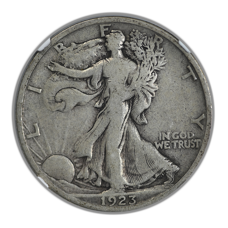 1923-S Walking Liberty Half Dollar 50C NGC F12 Obverse