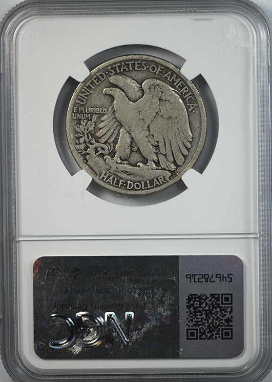 1923-S Walking Liberty Half Dollar 50C NGC F12 Reverse Slab