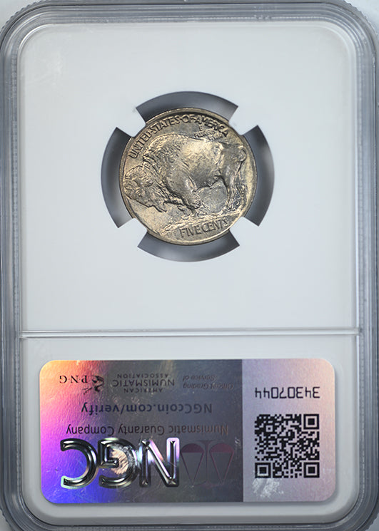 1913 Type 1 Buffalo Nickel 5C NGC MS65 Reverse Slab
