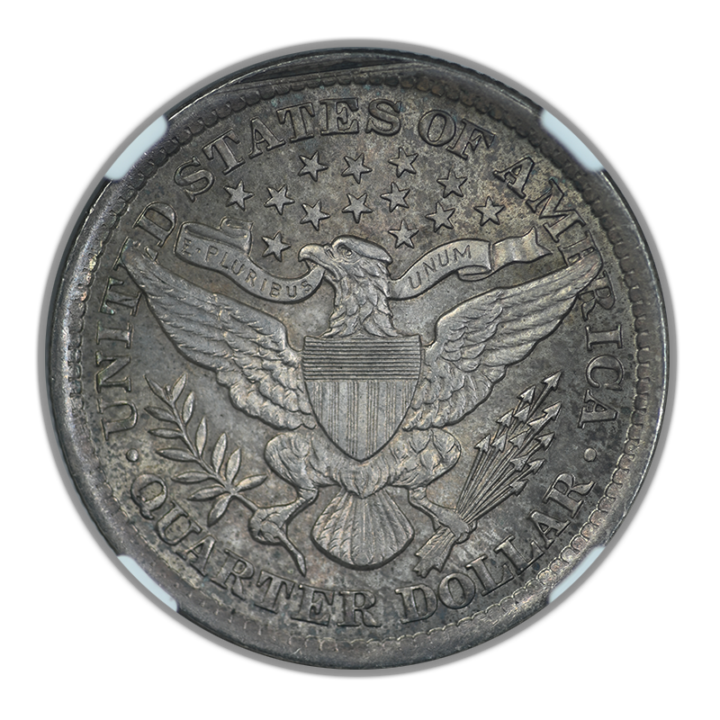 1893 Barber Quarter 25C NGC MS64 Reverse