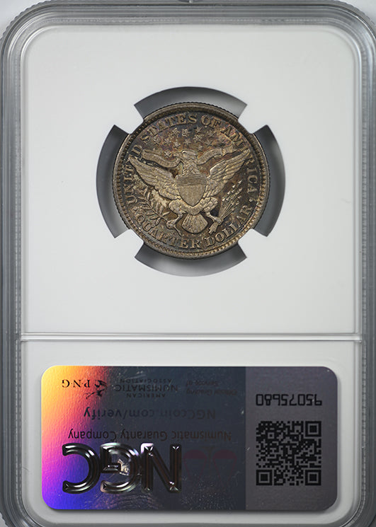 1898 Barber Quarter 25C NGC MS61 Reverse Slab
