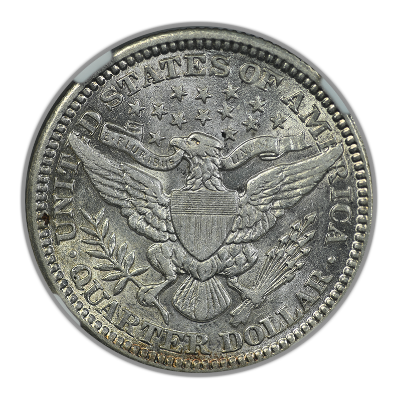 1901 Barber Quarter 25C NGC AU53 Reverse