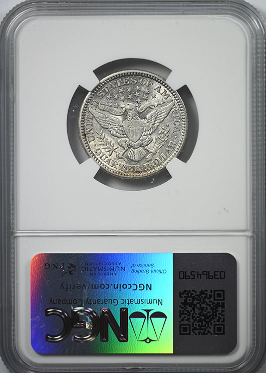 1901 Barber Quarter 25C NGC AU53 Reverse Slab