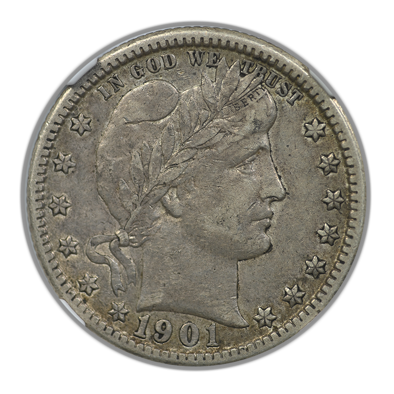1901-O Barber Quarter 25C NGC XF40 Obverse