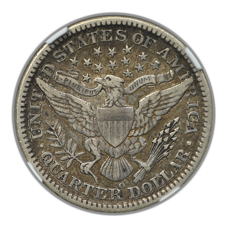 1901-O Barber Quarter 25C NGC XF40 Reverse